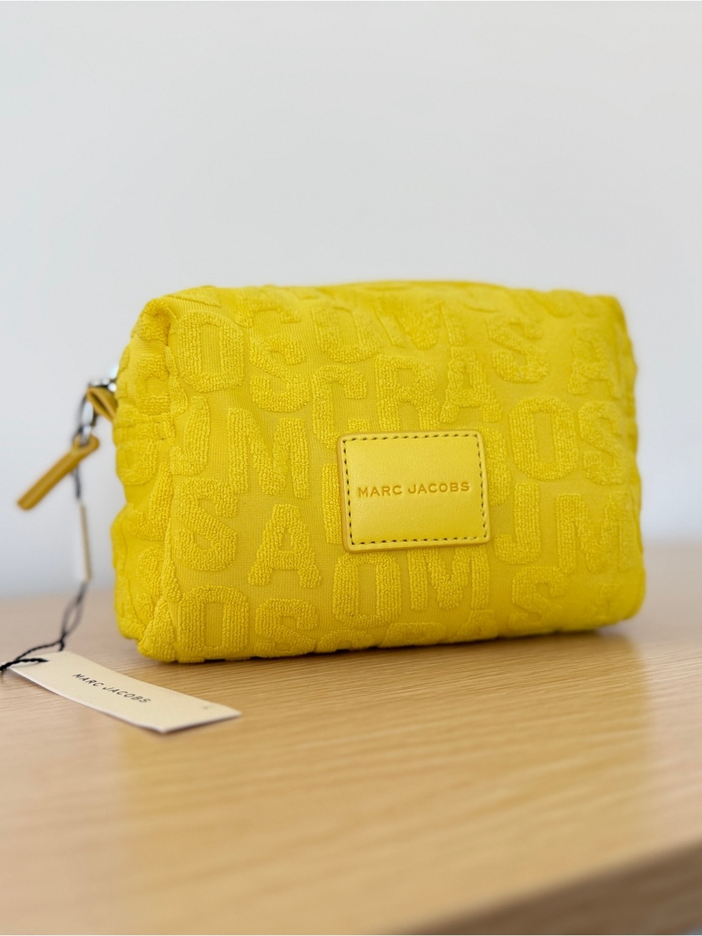 NWT Marc Jacobs | Terry Jumbled Logo Patch Cosmetic Pouch